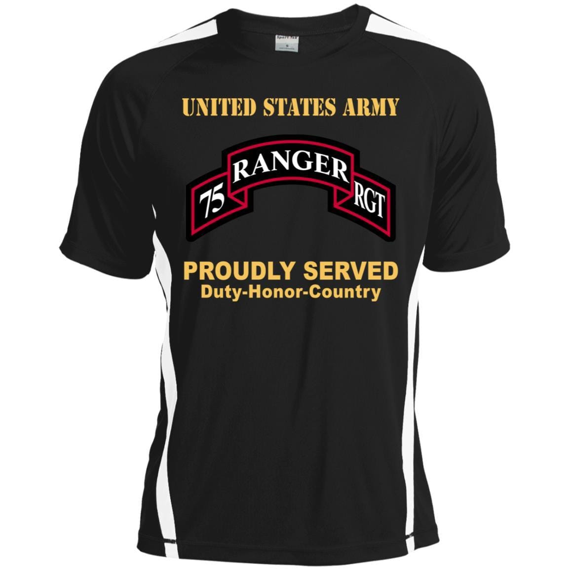 US ARMY 75TH RANGER REGIMENT - Proudly Served T-Shirt On Front For Men-TShirt-Army-Veterans Nation