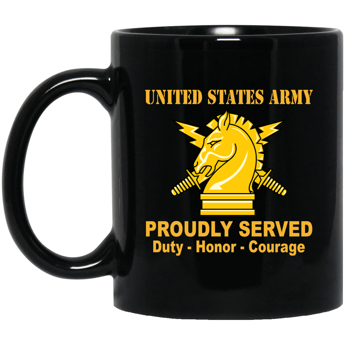 US Army Psychological Ops Black Mug 11 oz - 15 oz-Mug-Army-Branch-Veterans Nation