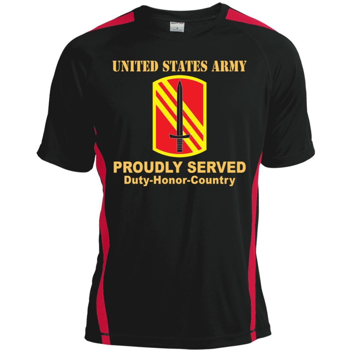 US ARMY 113 SUSTAINMENT BRIGADE- Proudly Served T-Shirt On Front For Men-TShirt-Army-Veterans Nation