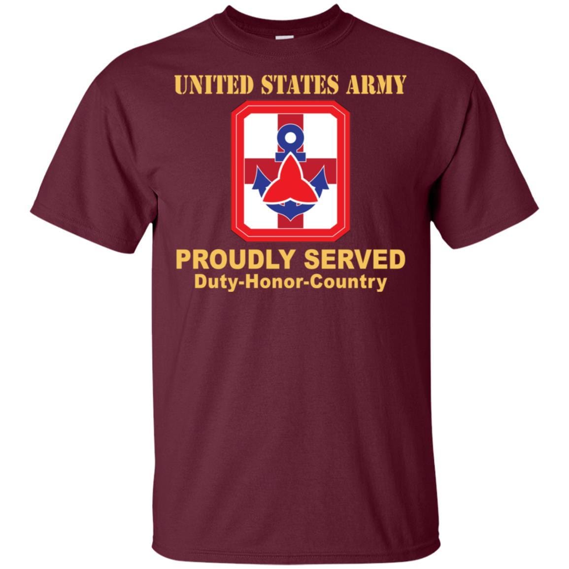 US ARMY 307TH MEDICAL BRIGADE- Proudly Served T-Shirt On Front For Men-TShirt-Army-Veterans Nation