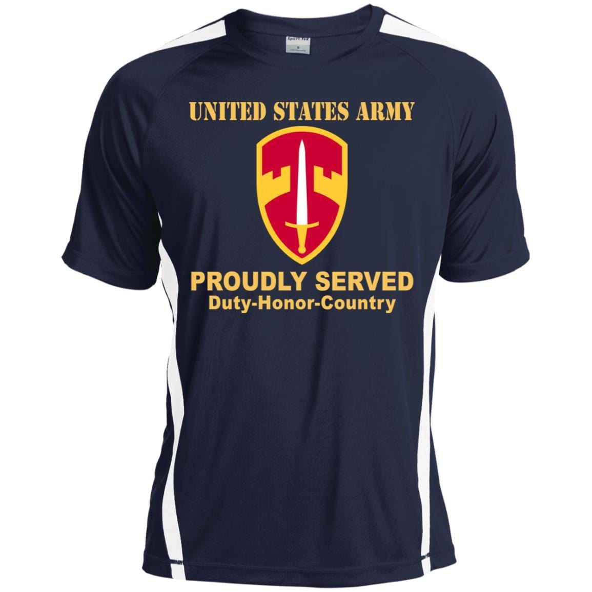 US ARMY CSIB U.S. ARMY VIETNAM- Proudly Served T-Shirt On Front For Men-TShirt-Army-Veterans Nation