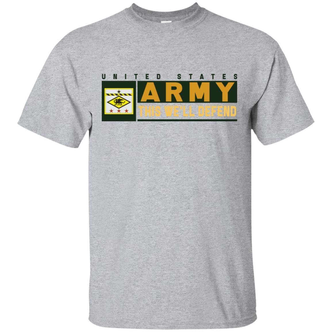 US Army 13TH FINANCIAL MANAGEMENT SUPPORT CENTER- This We'll Defend T-Shirt On Front For Men-TShirt-Army-Veterans Nation