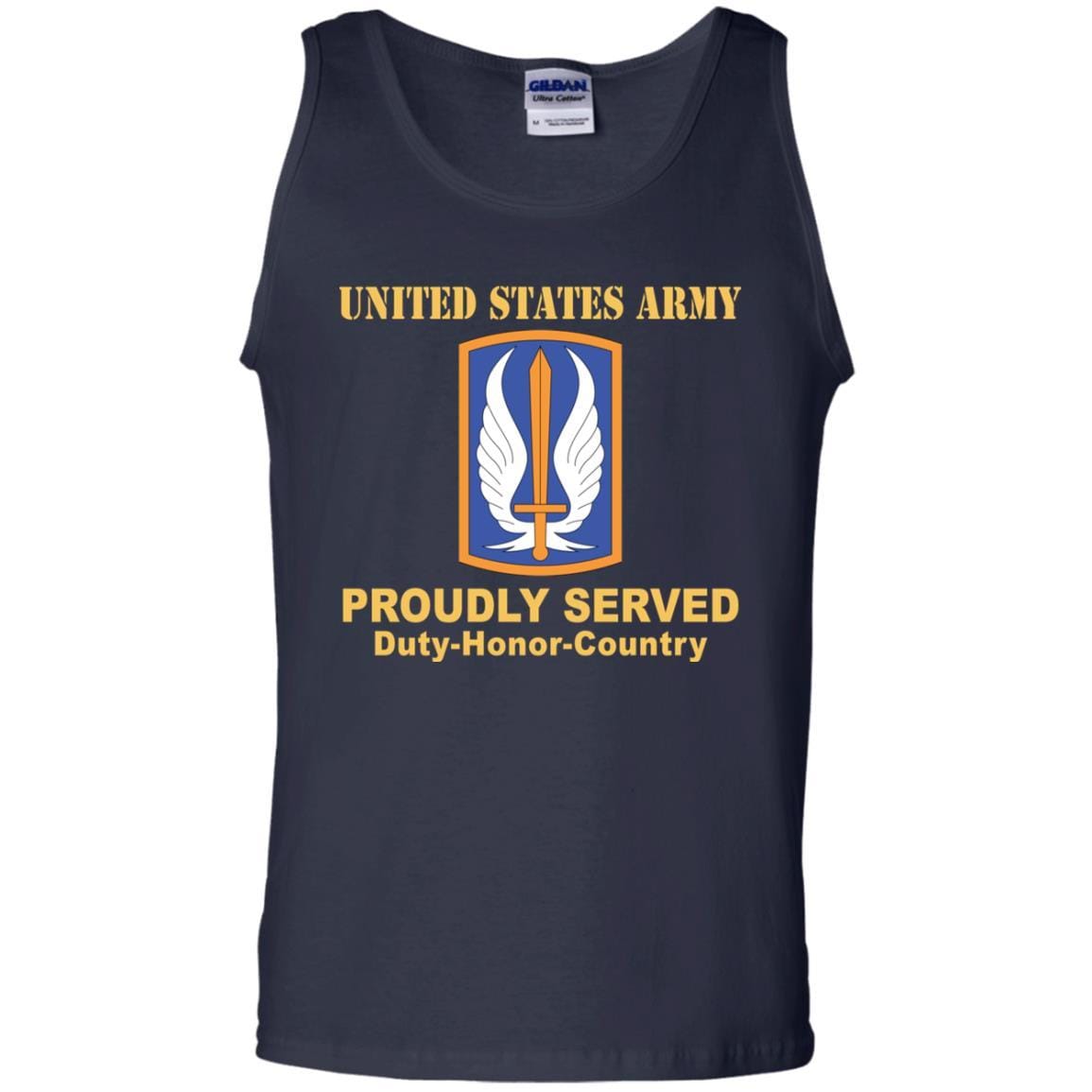 US ARMY 17TH AVIATION BRIGADE- Proudly Served T-Shirt On Front For Men-TShirt-Army-Veterans Nation