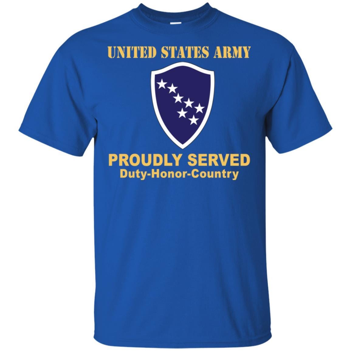 US ARMY CSIB ALASKA ARMY NG ELEMENT JOINT FORCES HEADQUARTERS- Proudly Served T-Shirt On Front For Men-TShirt-Army-Veterans Nation