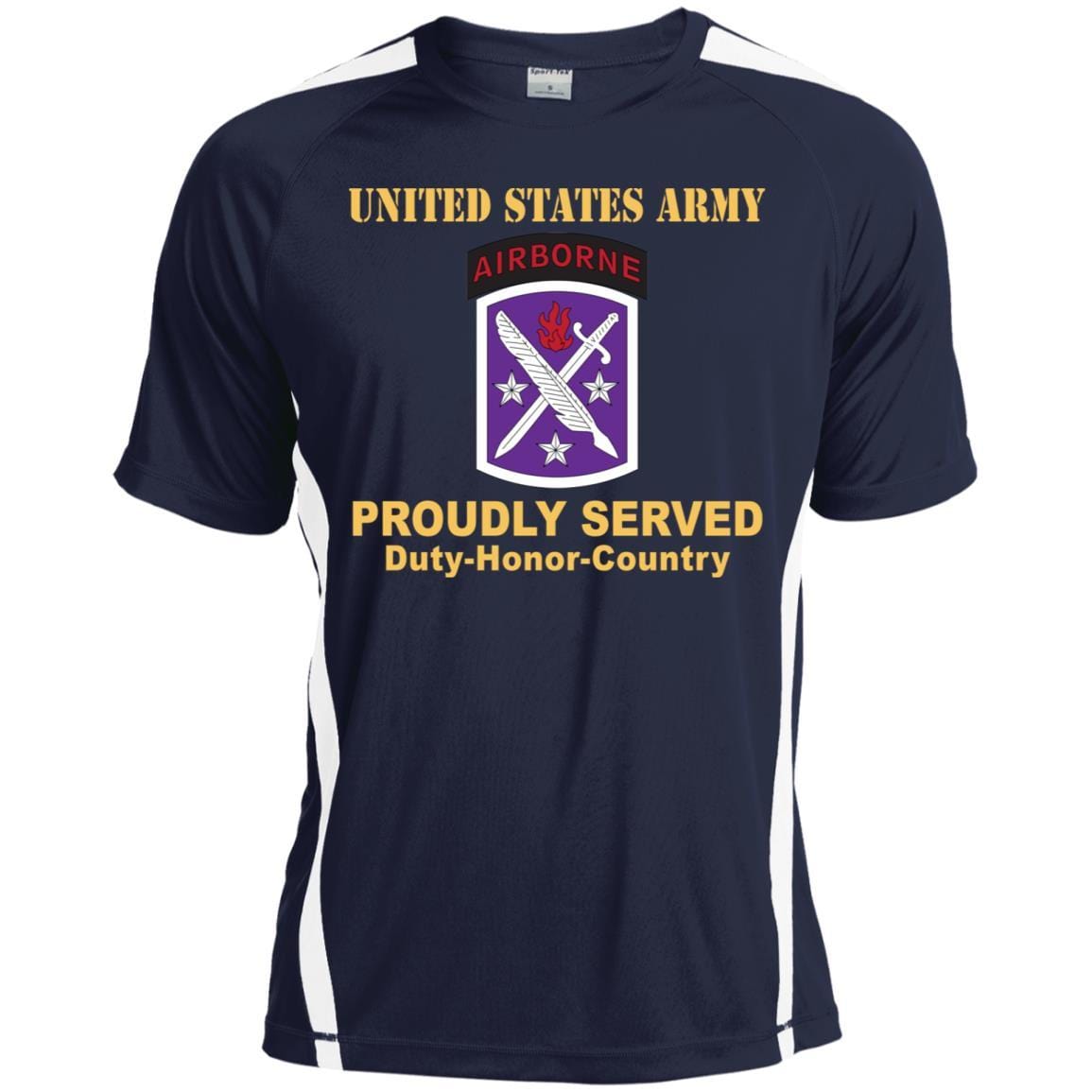 US ARMY 95TH CIVIL AFFAIRS BRIGADE - Proudly Served T-Shirt On Front For Men-TShirt-Army-Veterans Nation