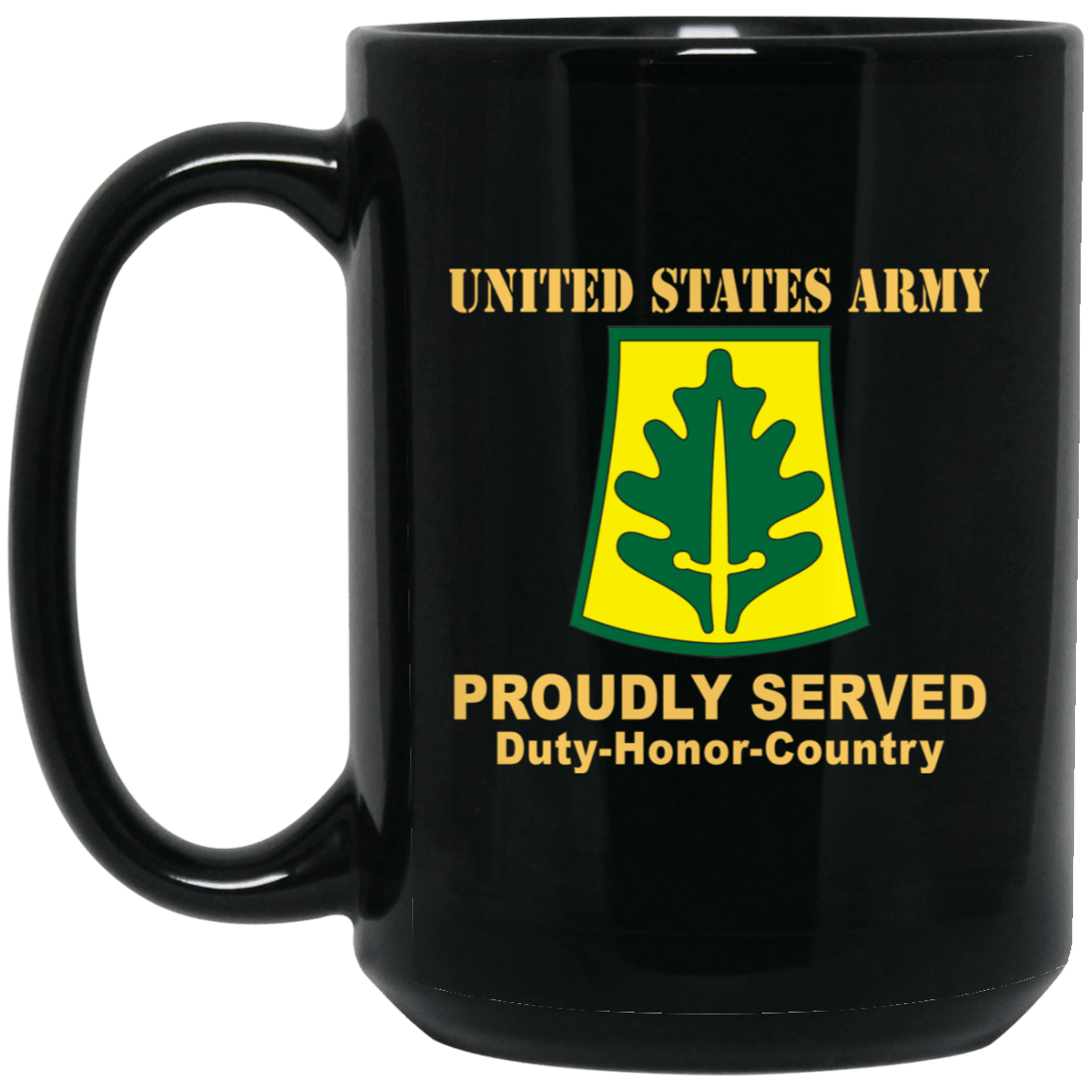 US ARMY 333RD MILITARY POLICE BRIGADE- 11 oz - 15 oz Black Mug-Mug-Army-CSIB-Veterans Nation
