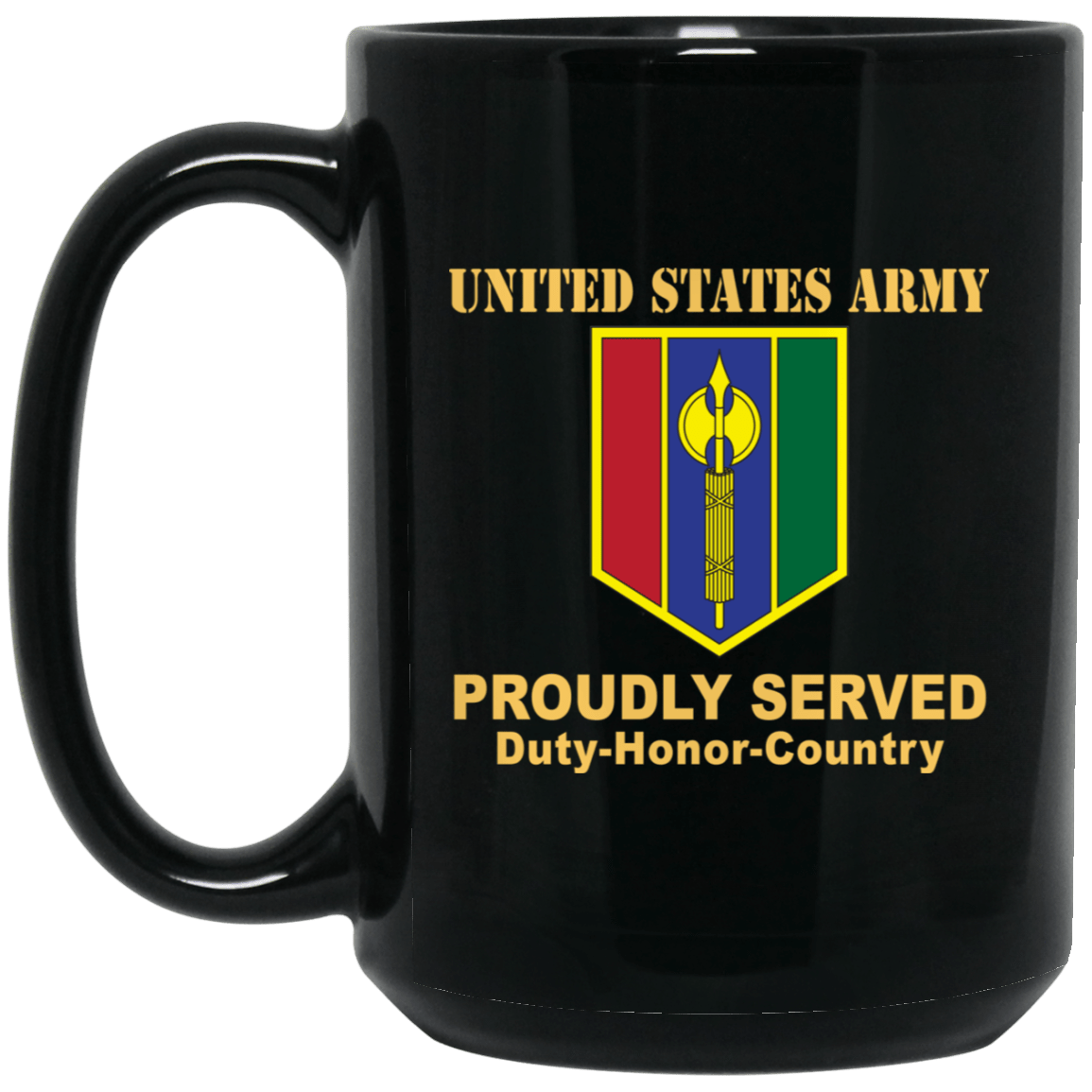 US ARMY 302 MANEUVER ENHANCEMENT BRIGADE- 11 oz - 15 oz Black Mug-Mug-Army-CSIB-Veterans Nation