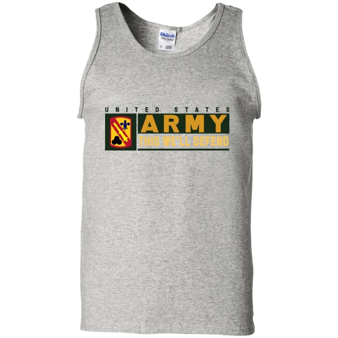 US Army 42 FIELD ARTILLERY BRIGADE- This We'll Defend T-Shirt On Front For Men-TShirt-Army-Veterans Nation
