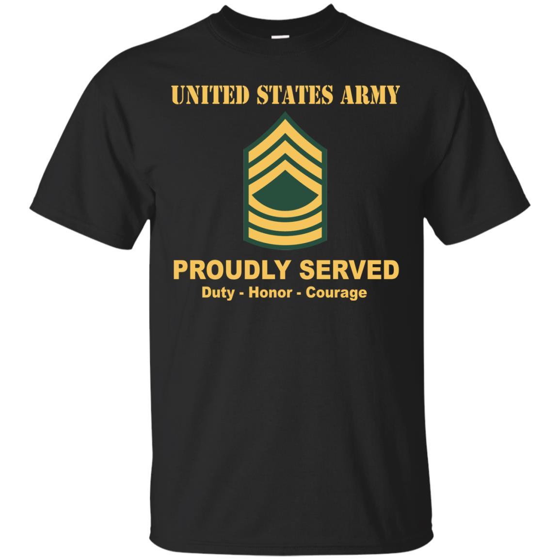 US Army E-8 Master Sergeant E8 MSG Noncommissioned Officer Ranks Men Front Shirt US Army Rank-TShirt-Army-Veterans Nation