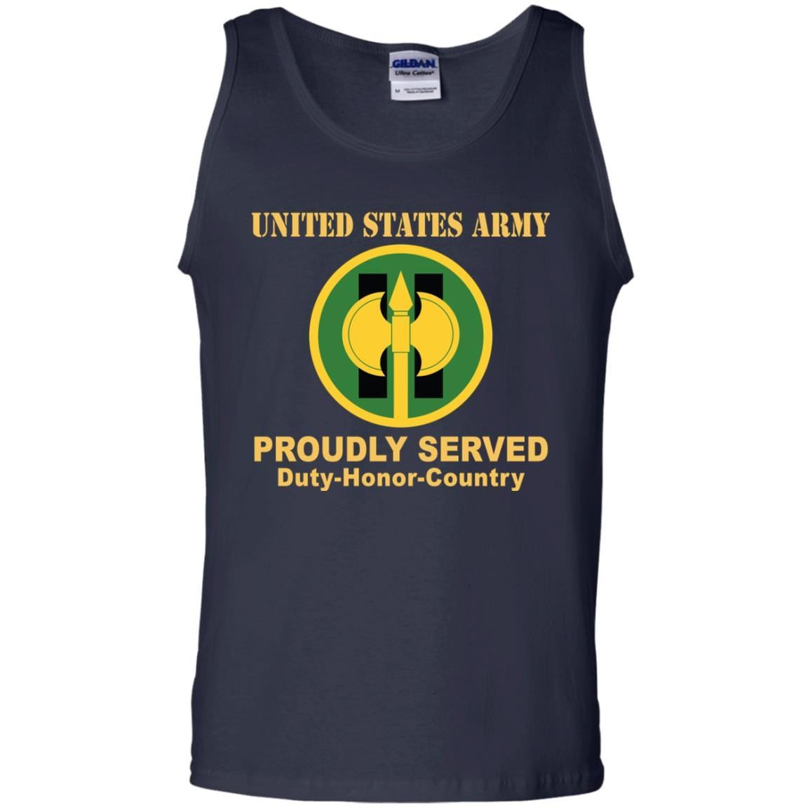 US ARMY 11TH MILITARY POLICE BRIGADE- Proudly Served T-Shirt On Front For Men-TShirt-Army-Veterans Nation