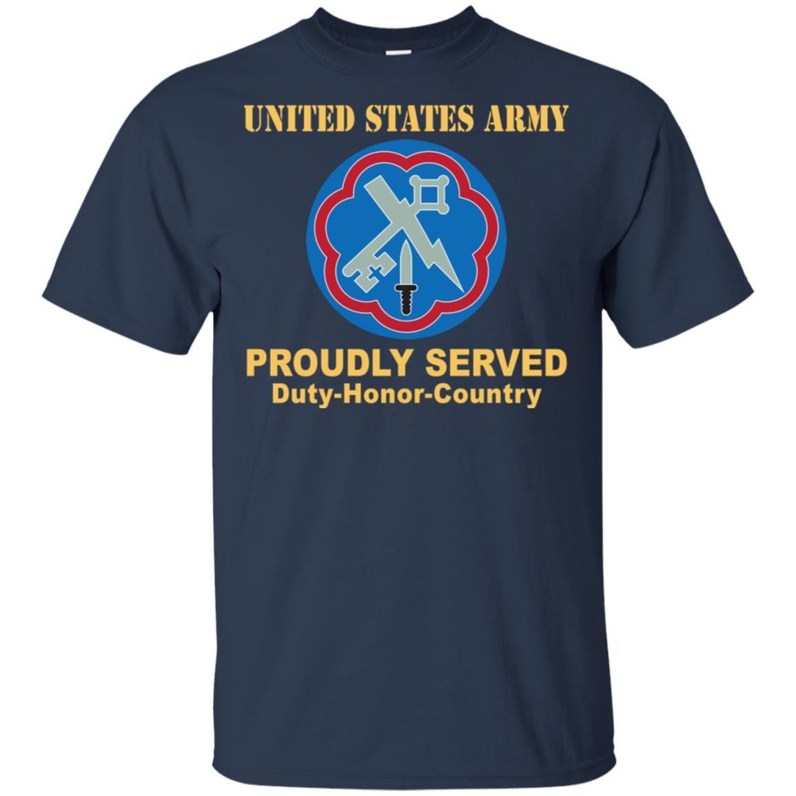 US ARMY 207 MILITARY INTELLIGENCE BRIGADE- Proudly Served T-Shirt On Front For Men-TShirt-Army-Veterans Nation