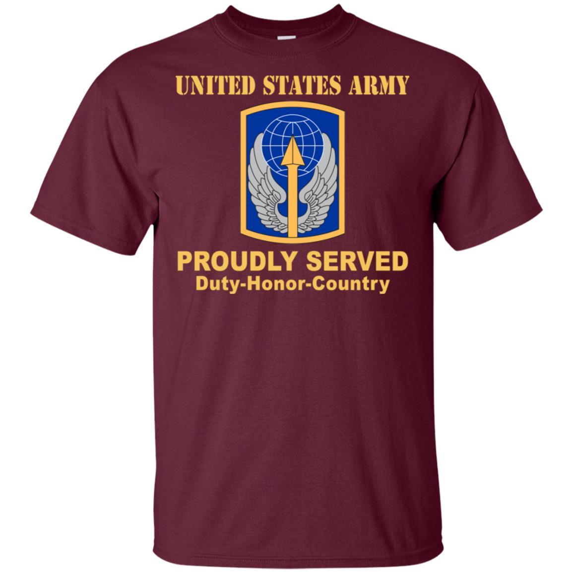 US ARMY 166 AVIATION BRIGADE- Proudly Served T-Shirt On Front For Men-TShirt-Army-Veterans Nation