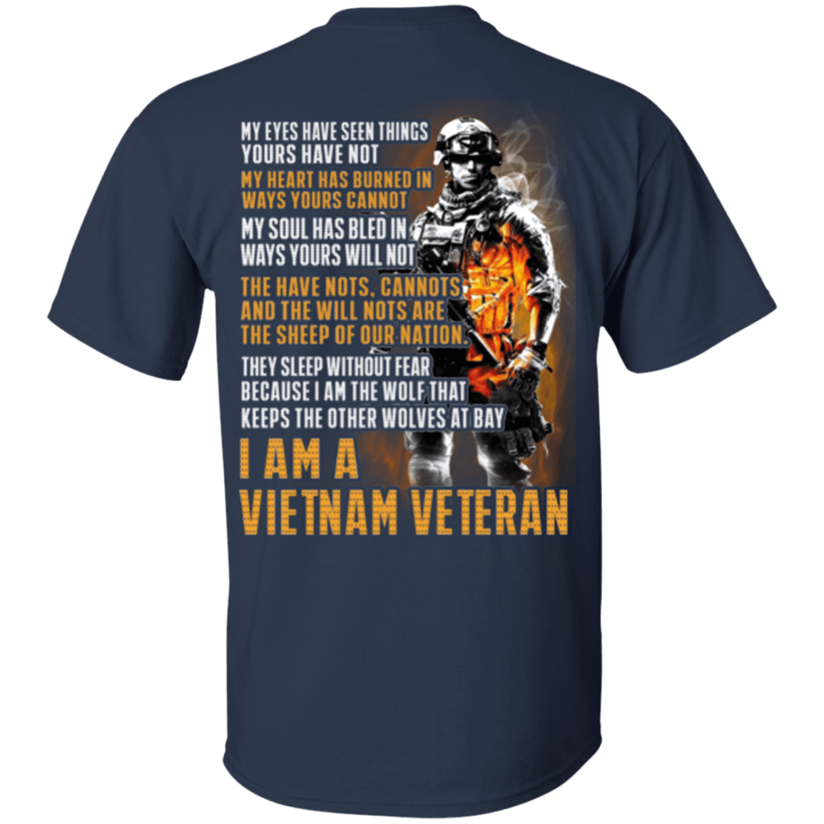 Military T-Shirt "I Am Vietnam Veteran"-TShirt-General-Veterans Nation