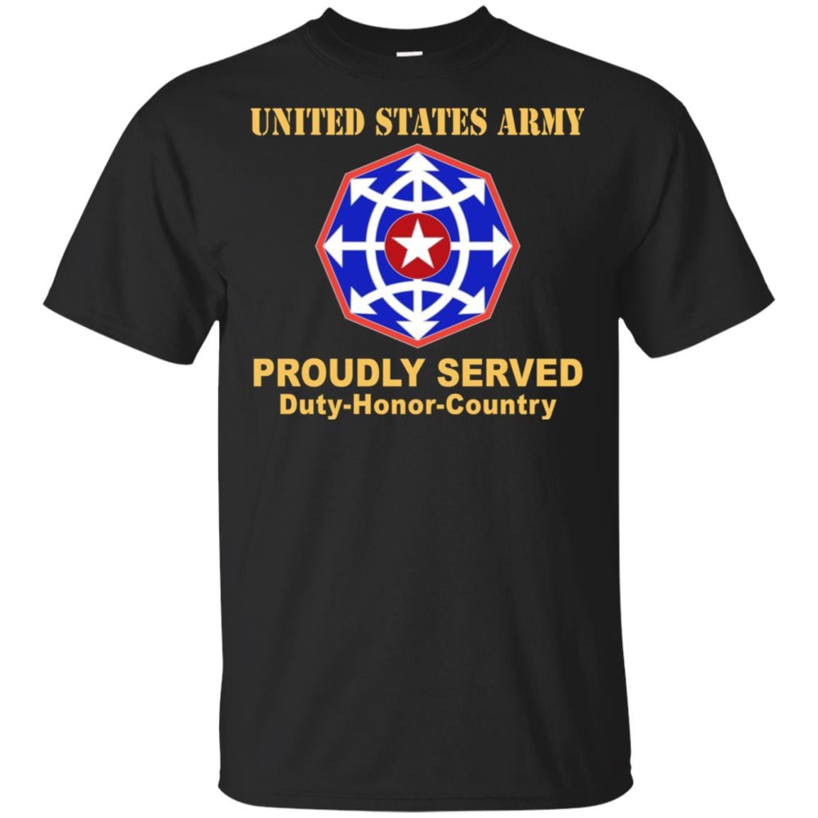 US ARMY CSIB CRIMINAL INVESTIGATION COMMAND- Proudly Served T-Shirt On Front For Men-TShirt-Army-Veterans Nation