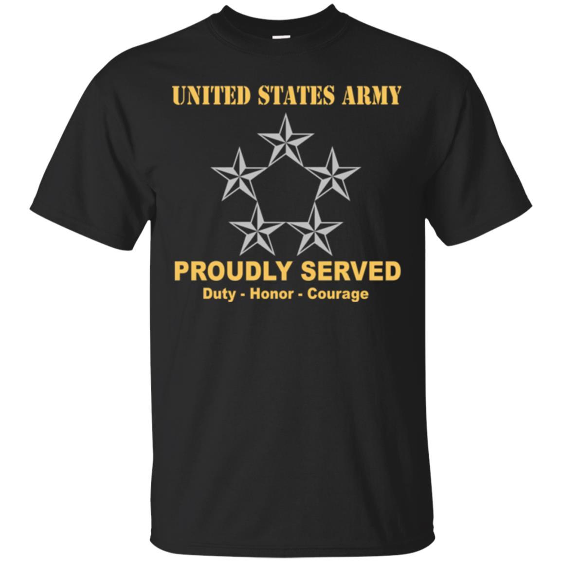 US Army O-10 General of the Army O10 GA General Officer Ranks Men Front Shirt US Army Rank-TShirt-Army-Veterans Nation