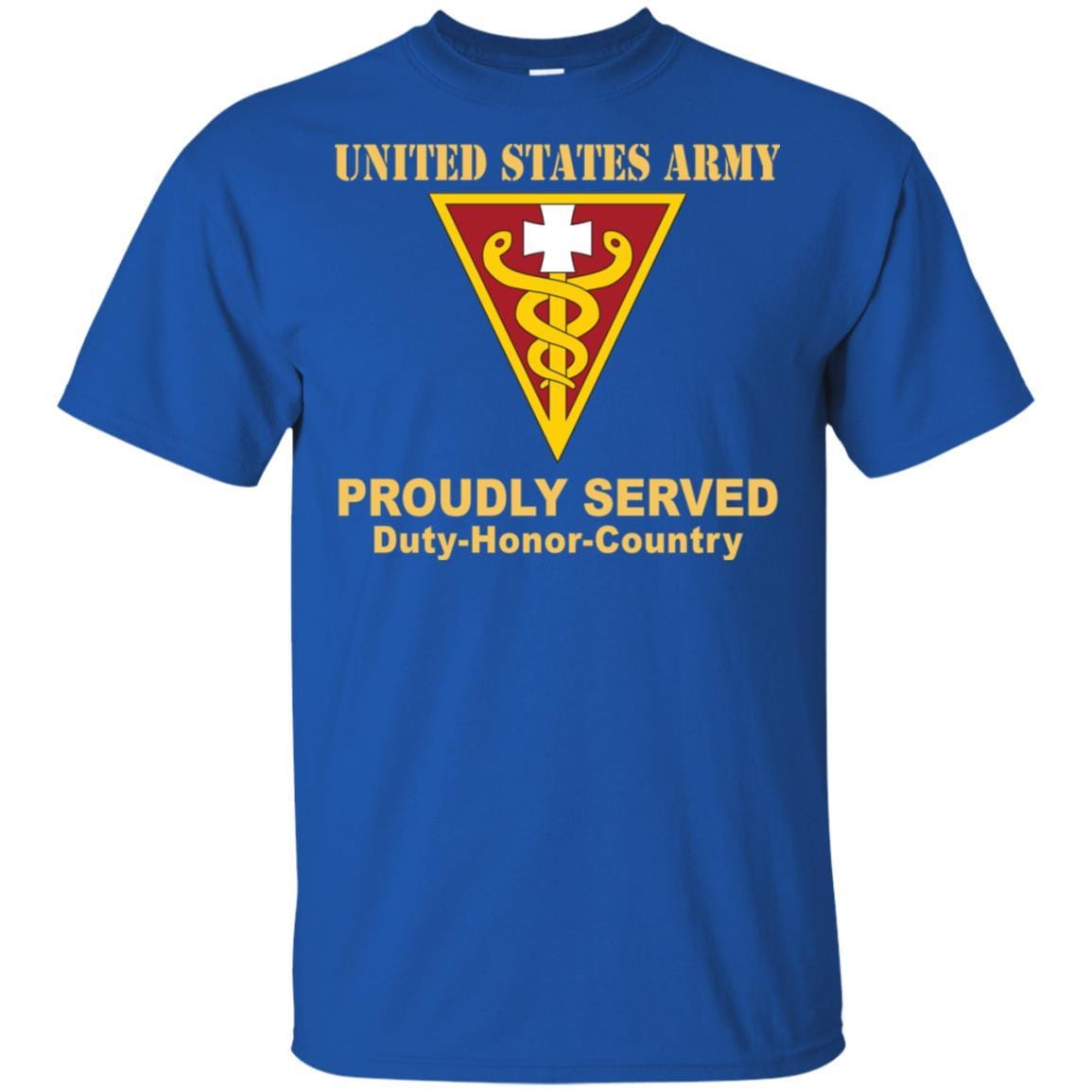 US ARMY 3RD MEDICAL COMMAND- Proudly Served T-Shirt On Front For Men-TShirt-Army-Veterans Nation