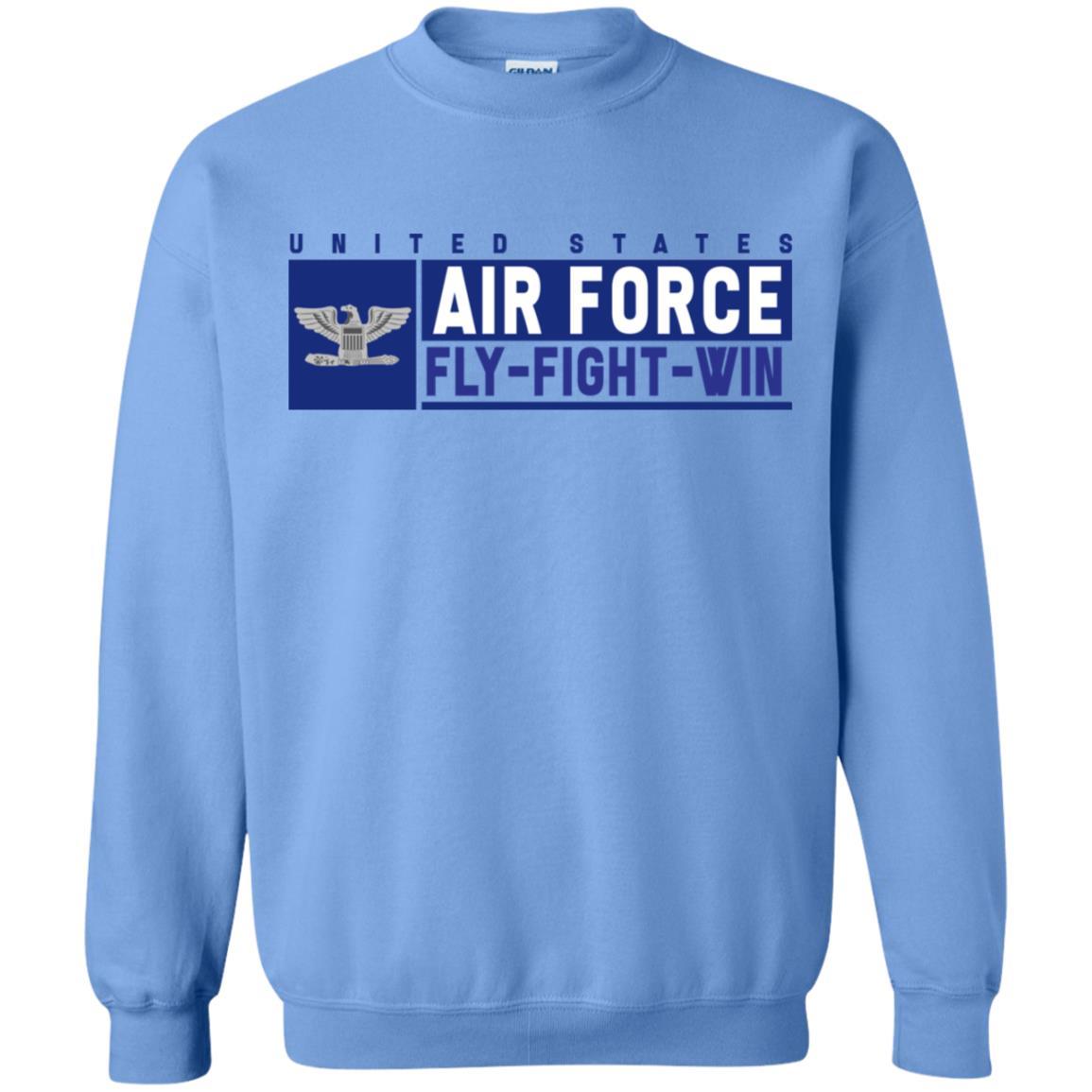 US Air Force O-6 Colonel Fly - Fight - Win Long Sleeve - Pullover Hoodie-TShirt-USAF-Veterans Nation