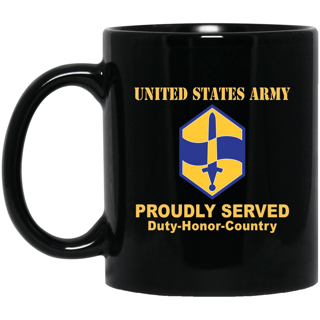 US ARMY 460 CHEMICAL BRIGADE- 11 oz - 15 oz Black Mug-Mug-Army-CSIB-Veterans Nation