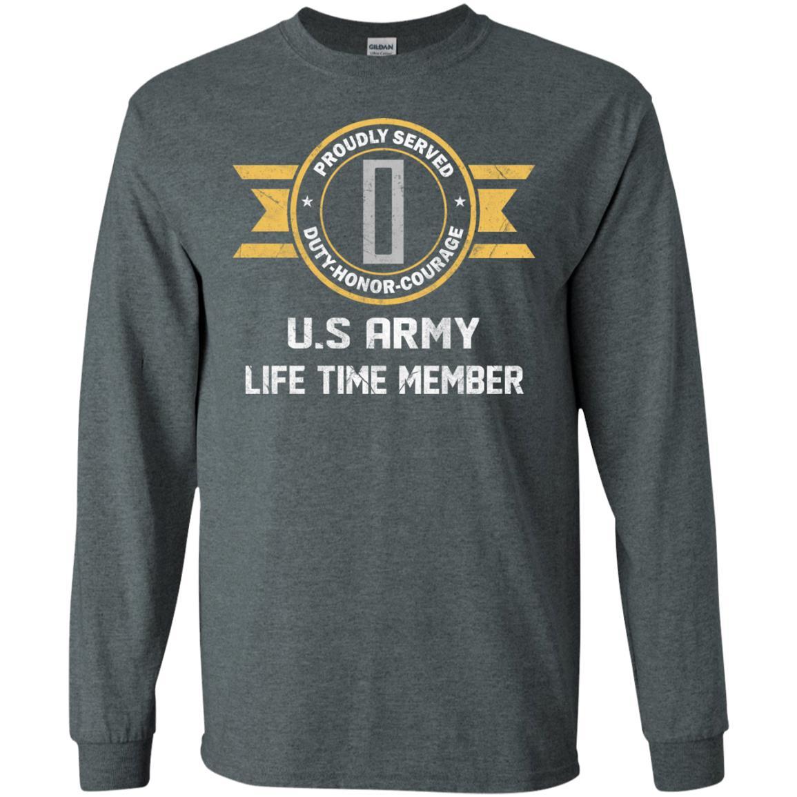 Life Time Member - US Army W-5 Chief Warrant Officer 5 W5 CW5 Warrant Officer Ranks Men T Shirt On Front-TShirt-Army-Veterans Nation