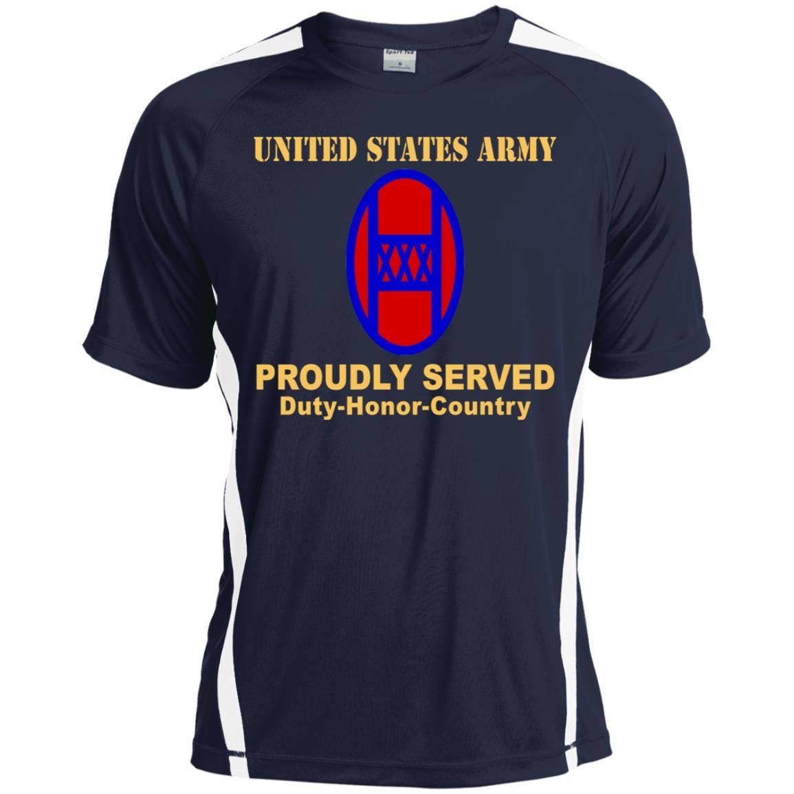 US ARMY 30TH ARMORED BRIGADE COMBAT TEAM - Proudly Served T-Shirt On Front For Men-TShirt-Army-Veterans Nation