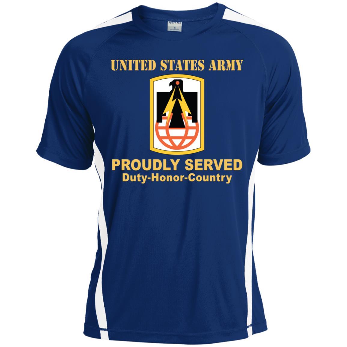 US ARMY 11TH SIGNAL BRIGADE- Proudly Served T-Shirt On Front For Men-TShirt-Army-Veterans Nation