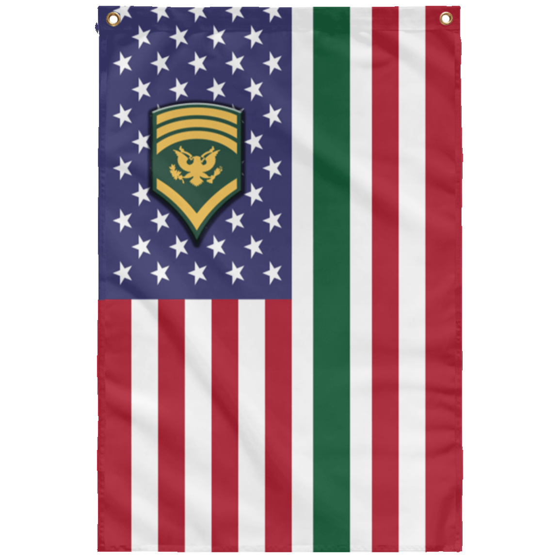 US Army E-8 SPC E8 SP8 Specialist 8 Wall Flag 3x5 ft Single Sided Print-WallFlag-Army-Ranks-Veterans Nation