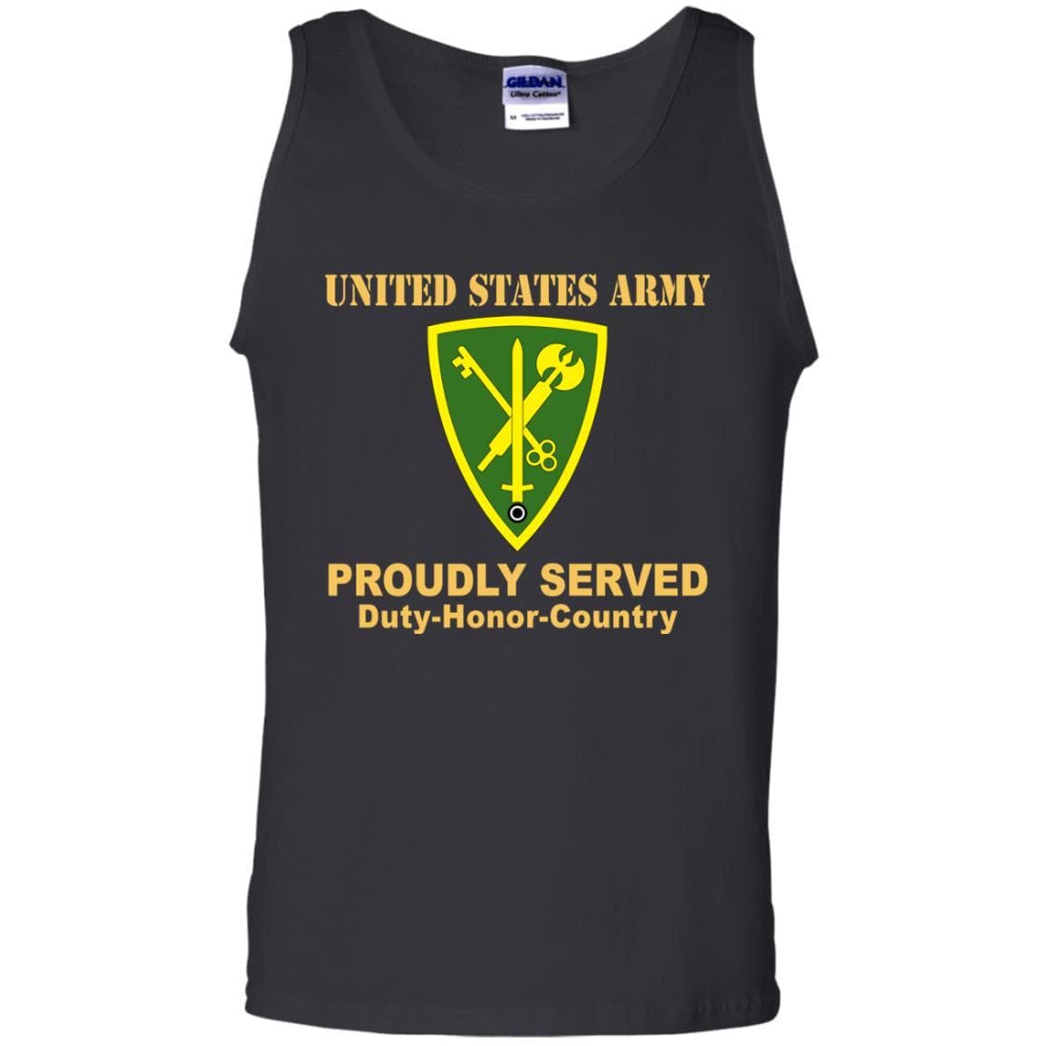 US ARMY 42ND MILITARY POLICE BRIGADE- Proudly Served T-Shirt On Front For Men-TShirt-Army-Veterans Nation