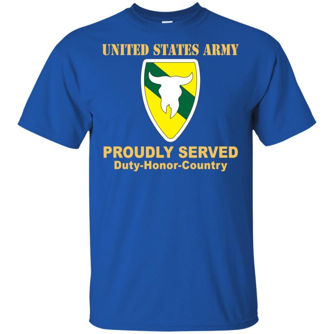 US ARMY 163 ARMORED BRIGADE- Proudly Served T-Shirt On Front For Men-TShirt-Army-Veterans Nation