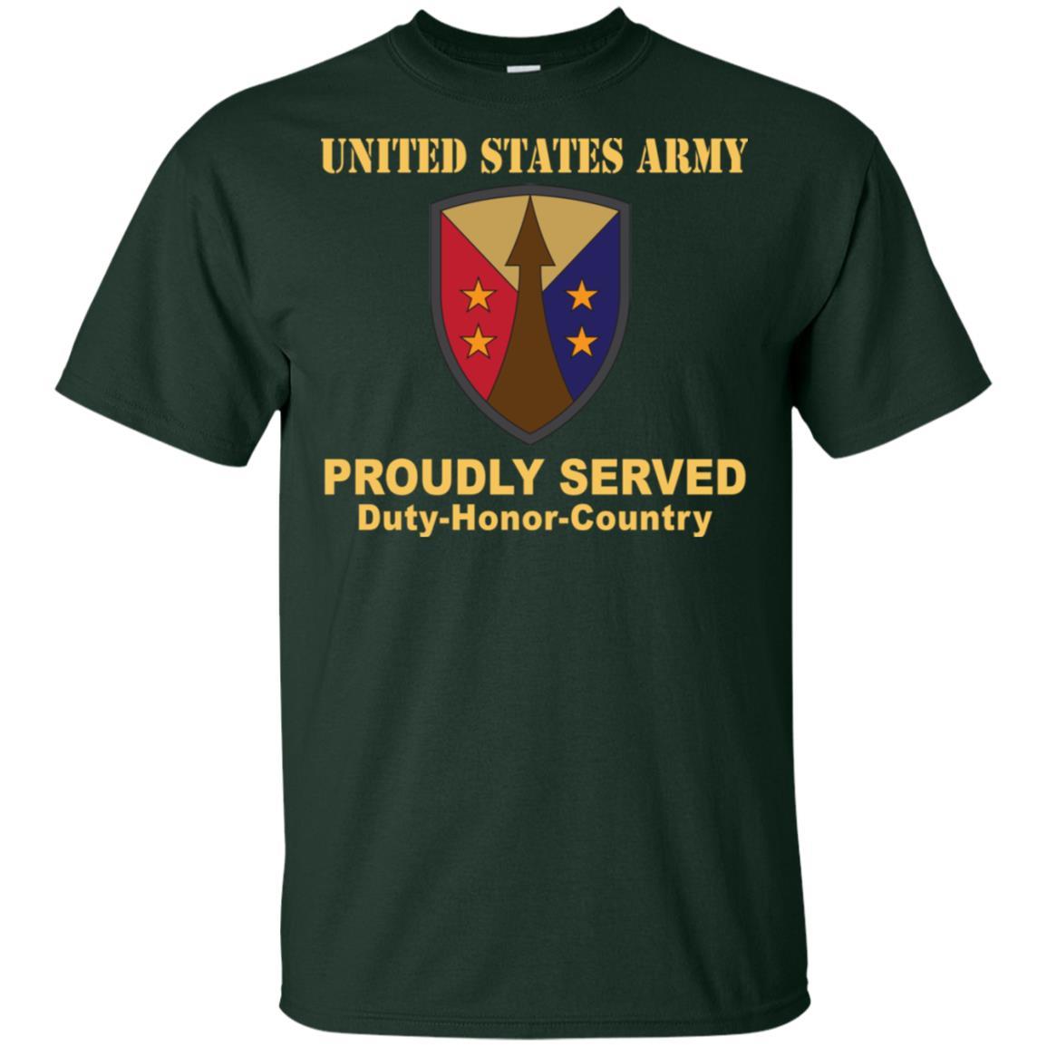 US ARMY CSIB ARMY RESERVE SUSTAINMENT COMMAND- Proudly Served T-Shirt On Front For Men-TShirt-Army-Veterans Nation