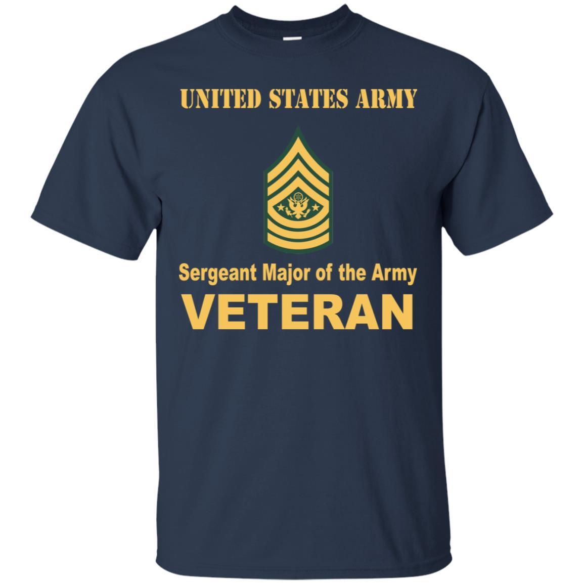 US Army E-9 Sergeant Major of the Army E9 SMA Noncommissioned Officer Veteran Men T Shirt On Front-TShirt-Army-Veterans Nation