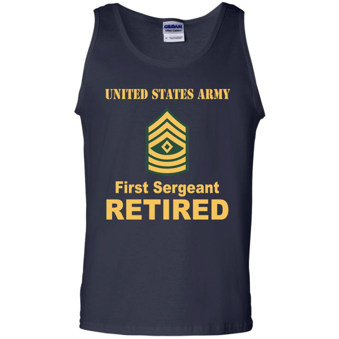 US Army E-8 First Sergeant E8 1SG Noncommissioned Officer Retired Men T Shirt On Front-TShirt-Army-Veterans Nation
