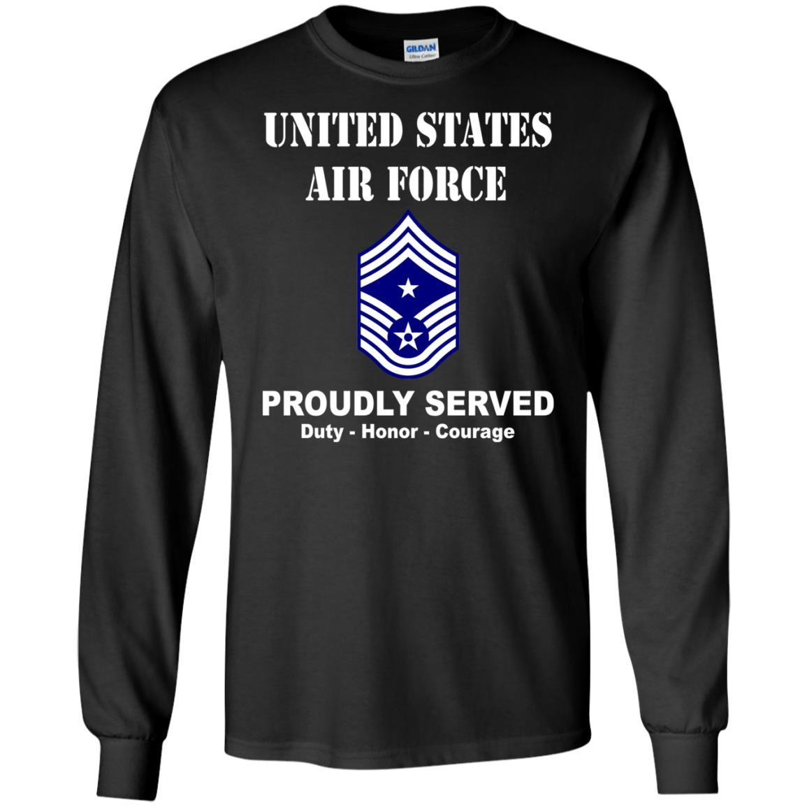 US Air Force E-9 Command Chief Master Sergeant CCM E9 Noncommissioned Officer Ranks Men Front T Shirt For Air Force-TShirt-USAF-Veterans Nation