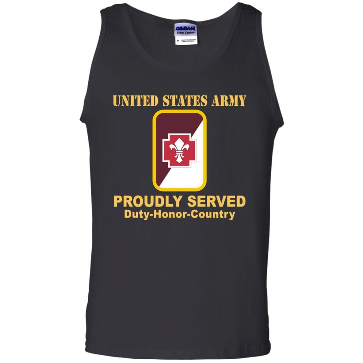 US ARMY 62ND MEDICAL BRIGADE CSIB - Proudly Served T-Shirt On Front For Men-TShirt-Army-Veterans Nation