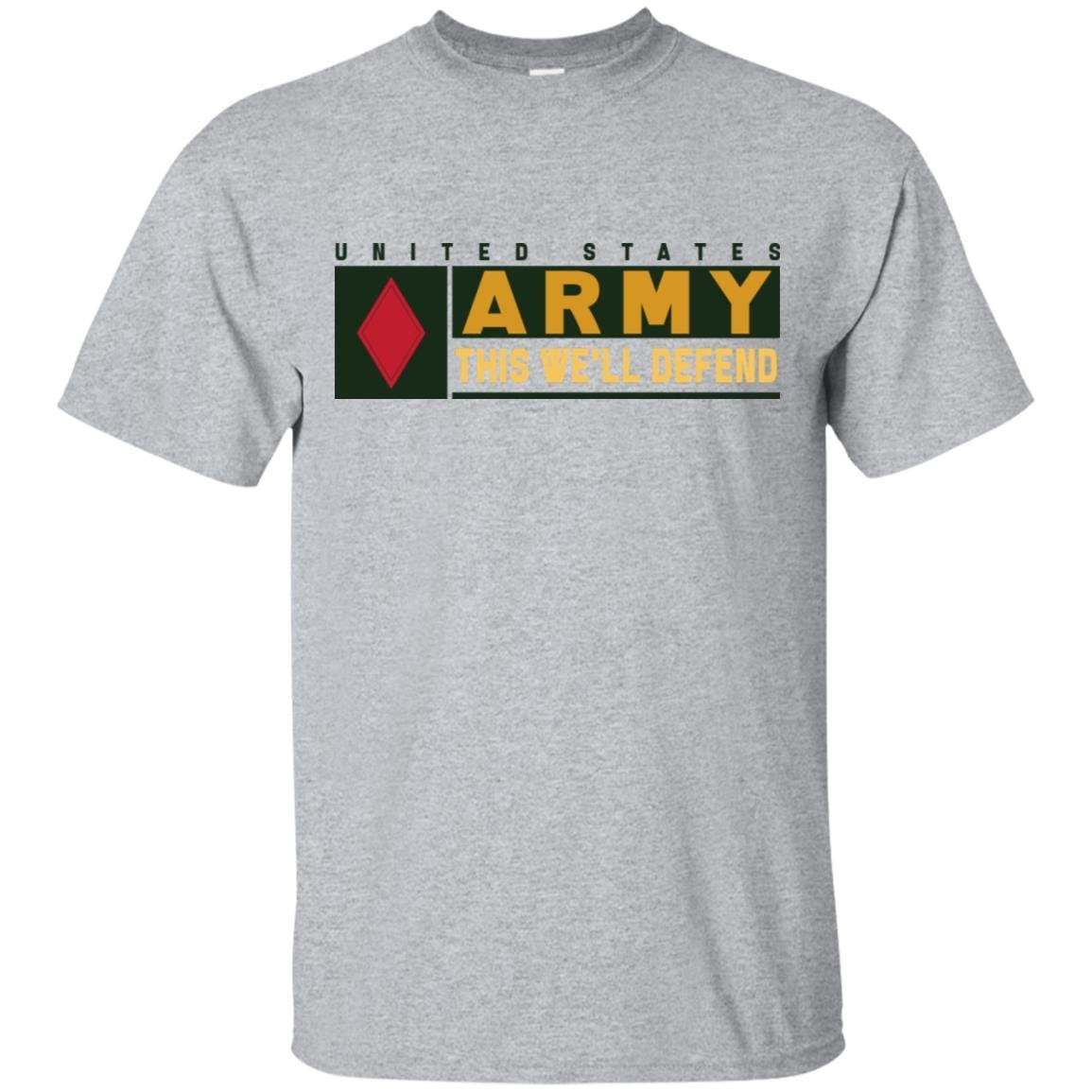 US Army 5TH INFANTRY DIVISION- This We'll Defend T-Shirt On Front For Men-TShirt-Army-Veterans Nation