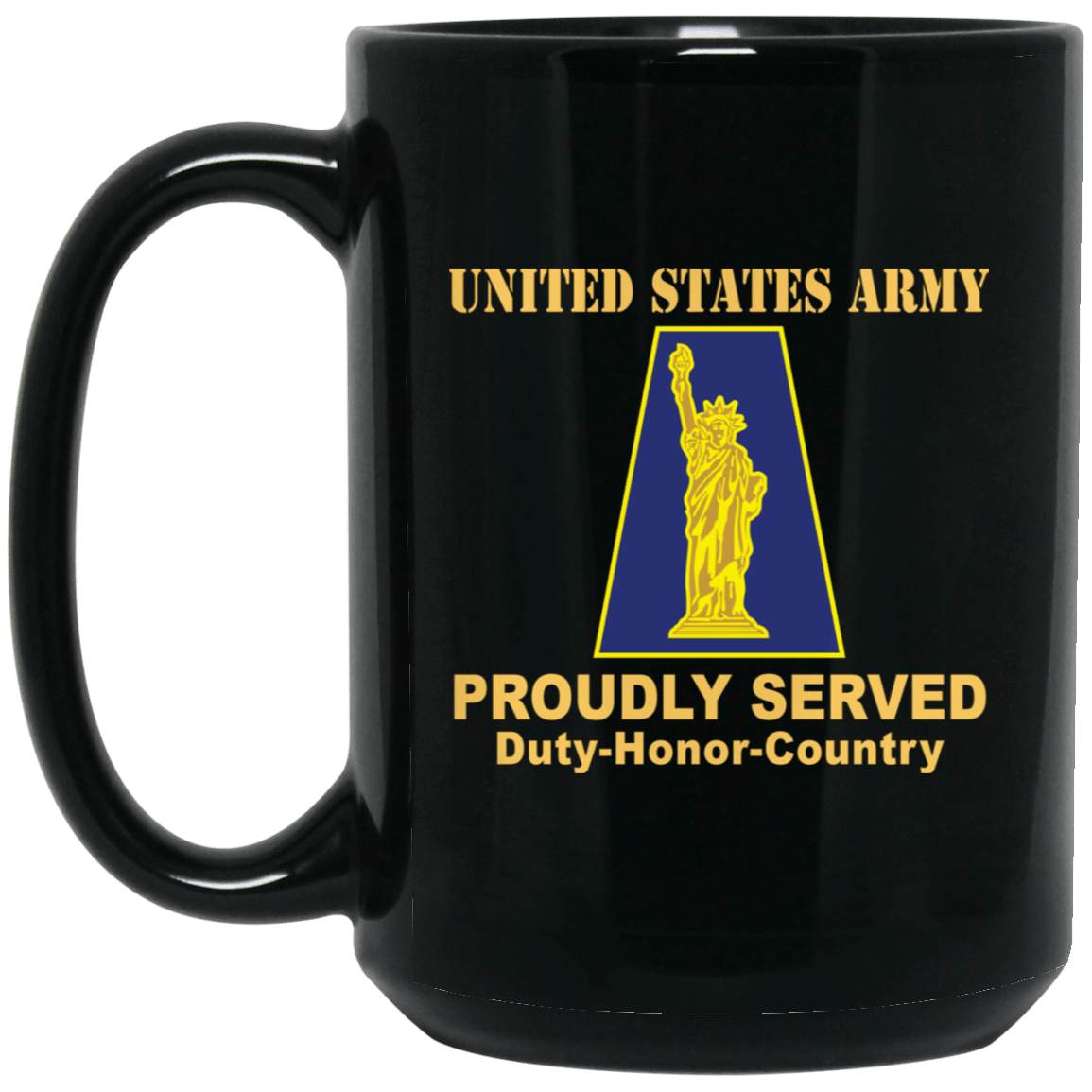 US ARMY 77TH SUSTAINMENT BRIGADE - 11 oz - 15 oz Black Mug-Mug-Army-CSIB-Veterans Nation