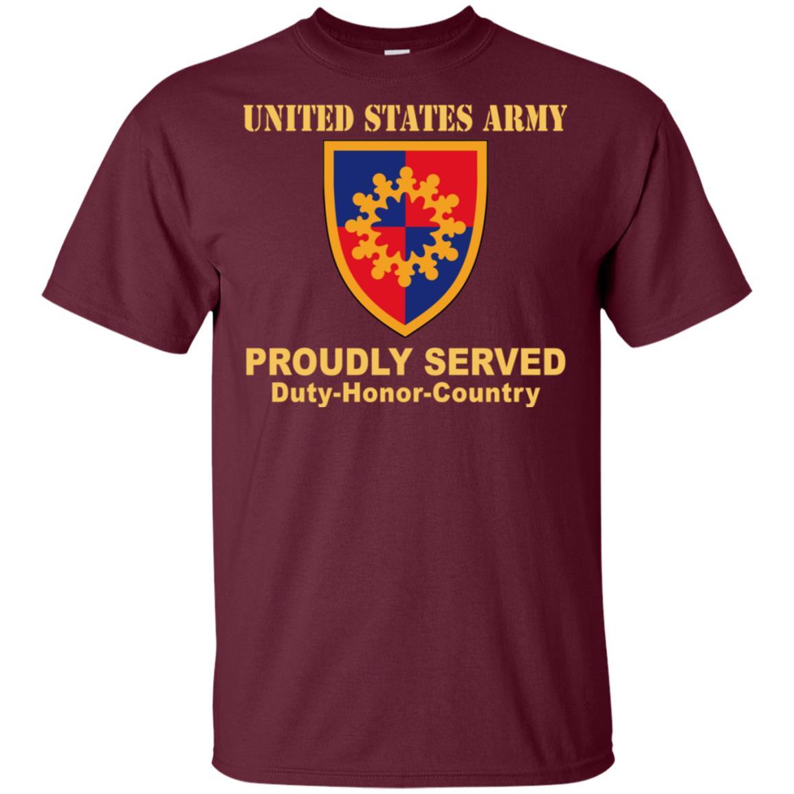 US ARMY 149TH MANEUVER ENHANCEMENT BRIGADE- Proudly Served T-Shirt On Front For Men-TShirt-Army-Veterans Nation