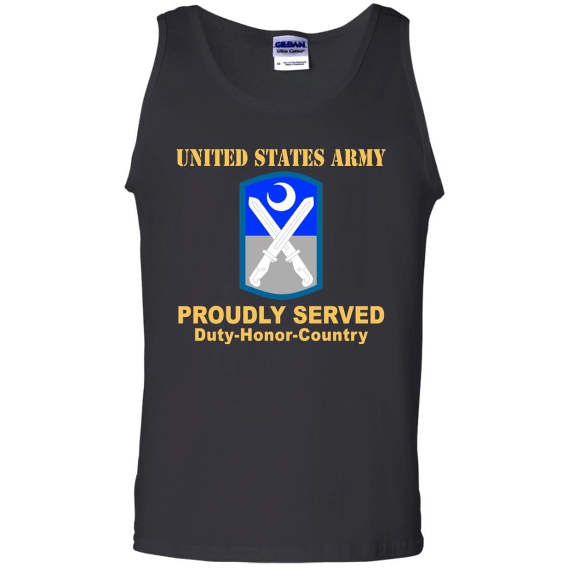 US ARMY 218TH MANEUVER ENHANCEMENT BRIGADE - Proudly Served T-Shirt On Front For Men-TShirt-Army-Veterans Nation