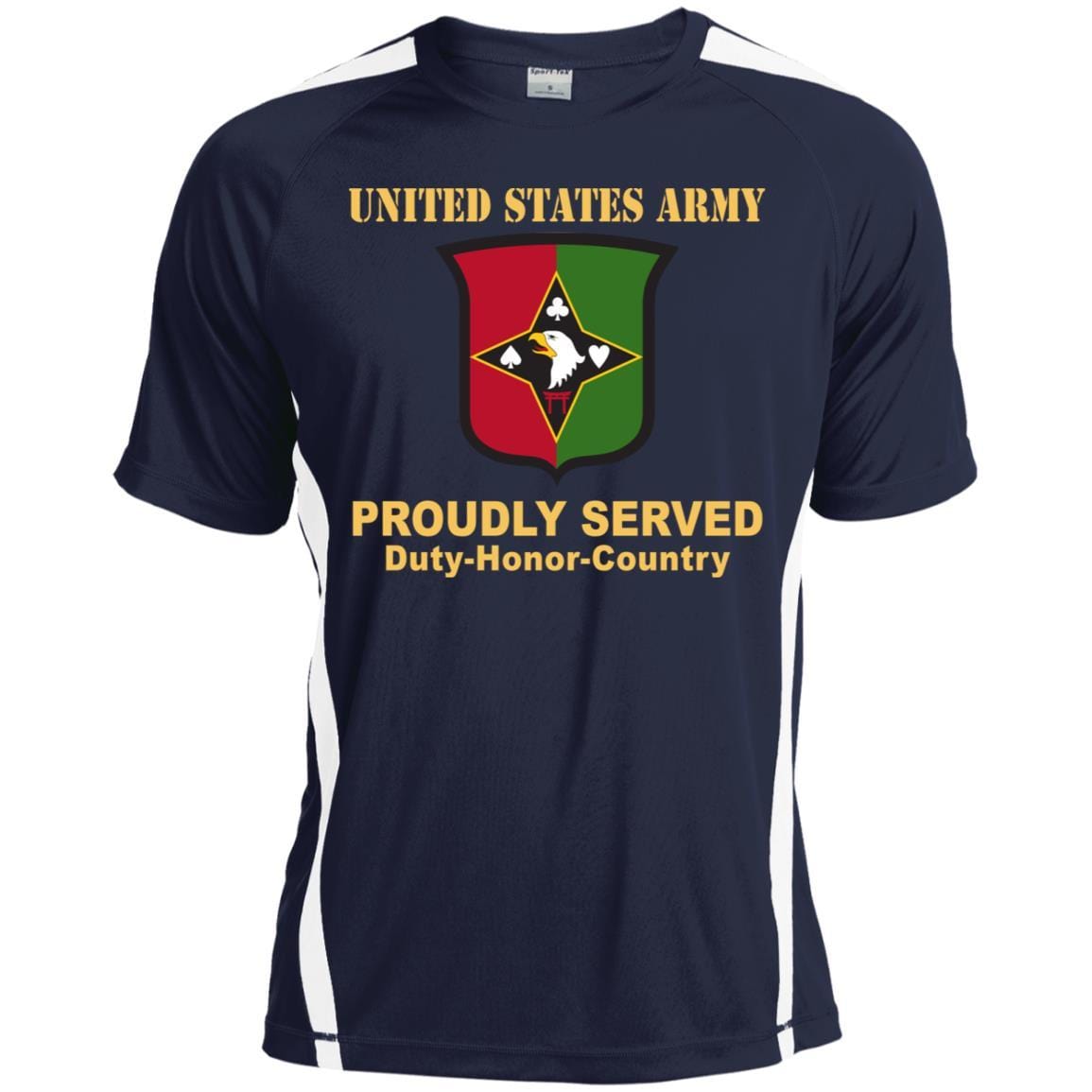 US ARMY 101 SUSTAINMENT BRIGADE- Proudly Served T-Shirt On Front For Men-TShirt-Army-Veterans Nation