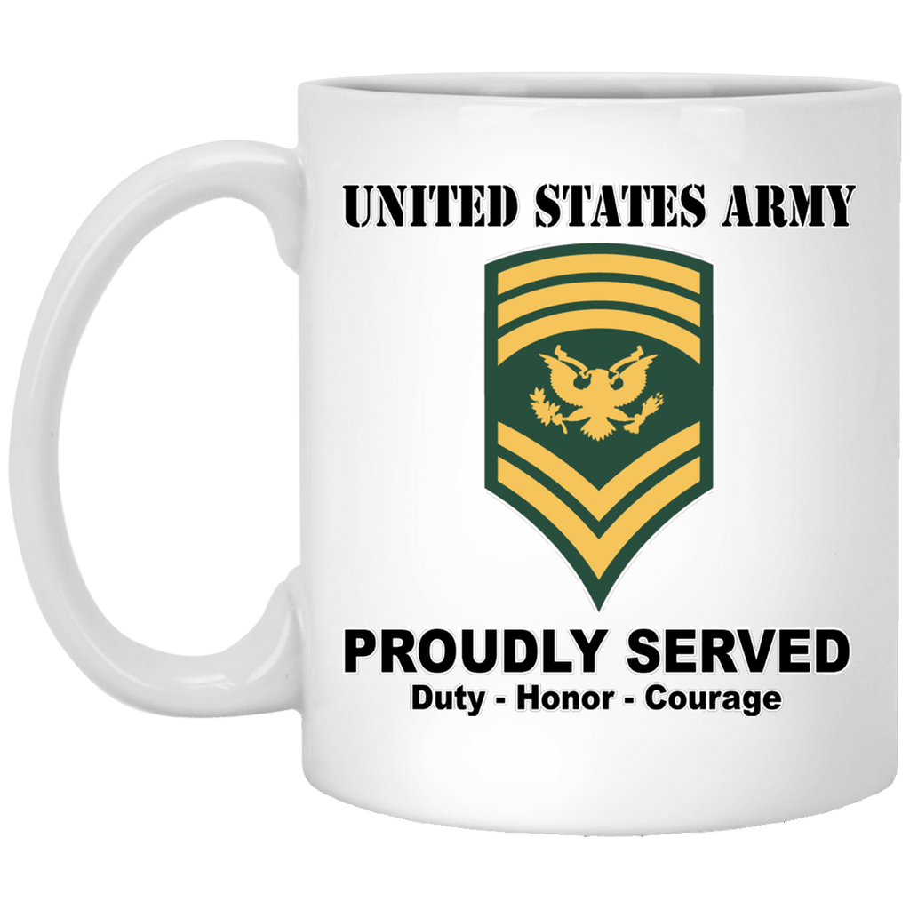 US Army E-9 SPC E9 Specialist Ranks White Coffee Mug - Stainless Travel Mug-Mug-Army-Ranks-Veterans Nation