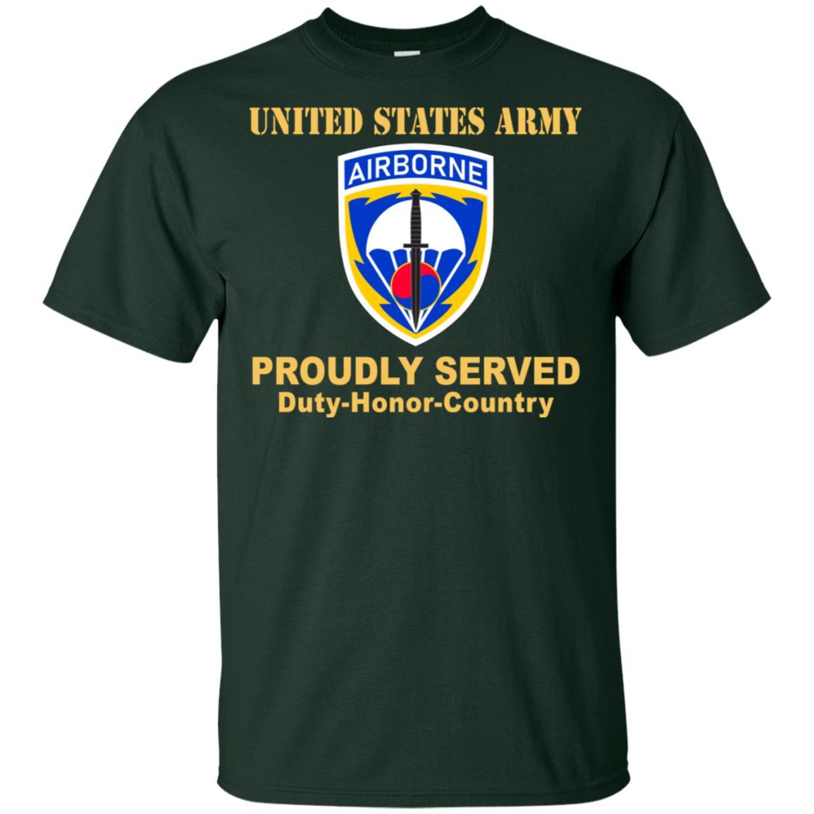 US ARMY SPECIAL OPERATIONS COMMAND KOREA- Proudly Served T-Shirt On Front For Men-TShirt-Army-Veterans Nation