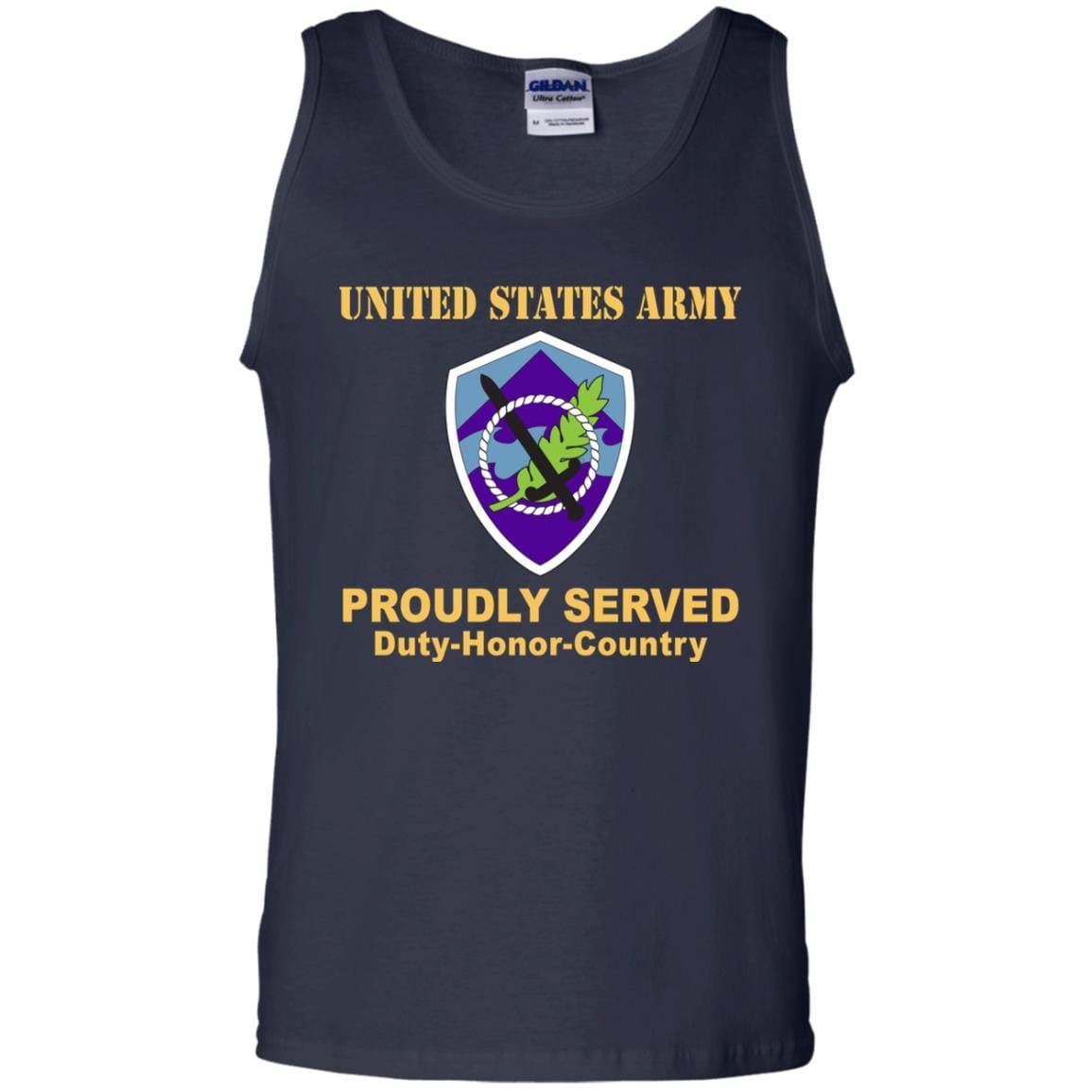 US ARMY 350 CIVIL AFFAIRS COMMAND- Proudly Served T-Shirt On Front For Men-TShirt-Army-Veterans Nation