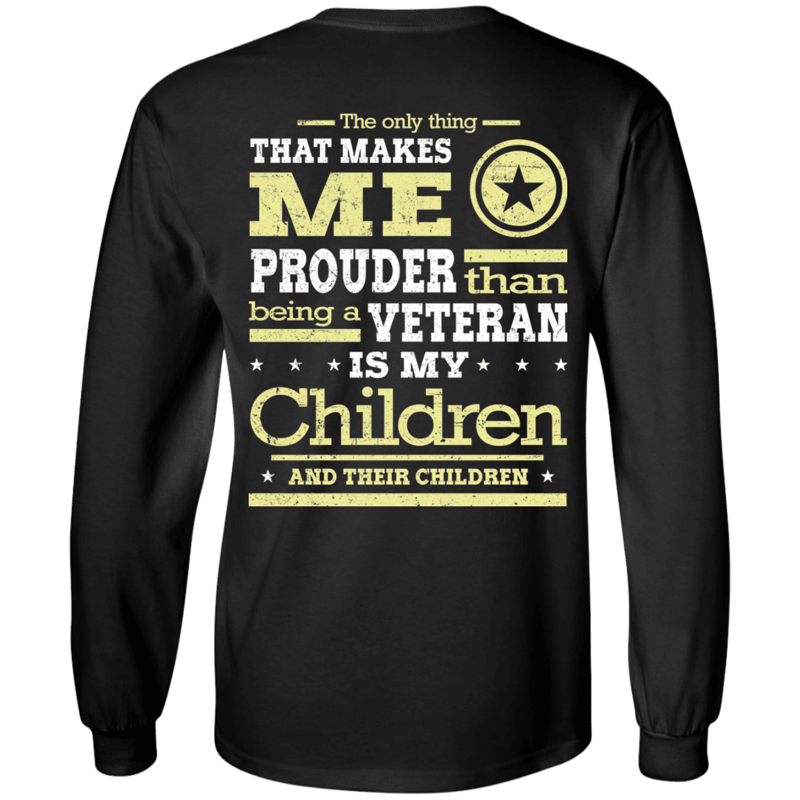 Military T-Shirt "Proud Children's Vetereran Mom Back"-TShirt-General-Veterans Nation
