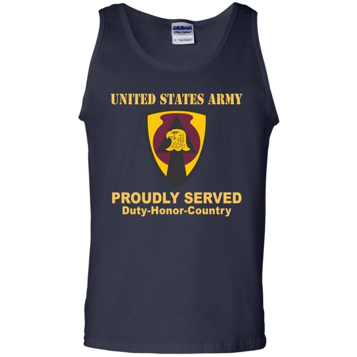 US ARMY 734 SUPPORT GROUP IOWA NATIONAL GUARD- Proudly Served T-Shirt On Front For Men-TShirt-Army-Veterans Nation