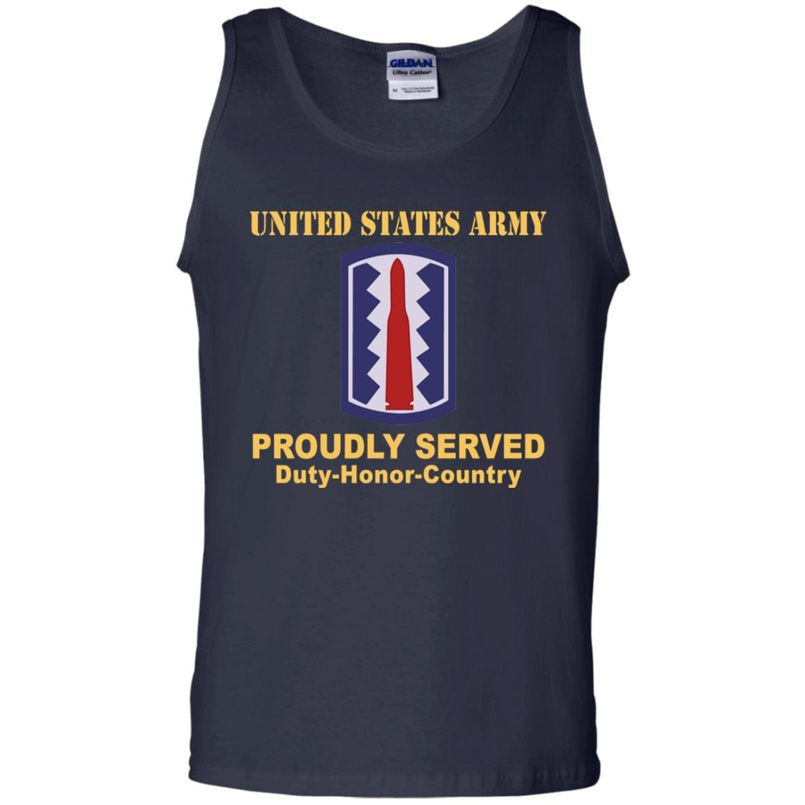 US ARMY 197TH INFANTRY BRIGADE - Proudly Served T-Shirt On Front For Men-TShirt-Army-Veterans Nation