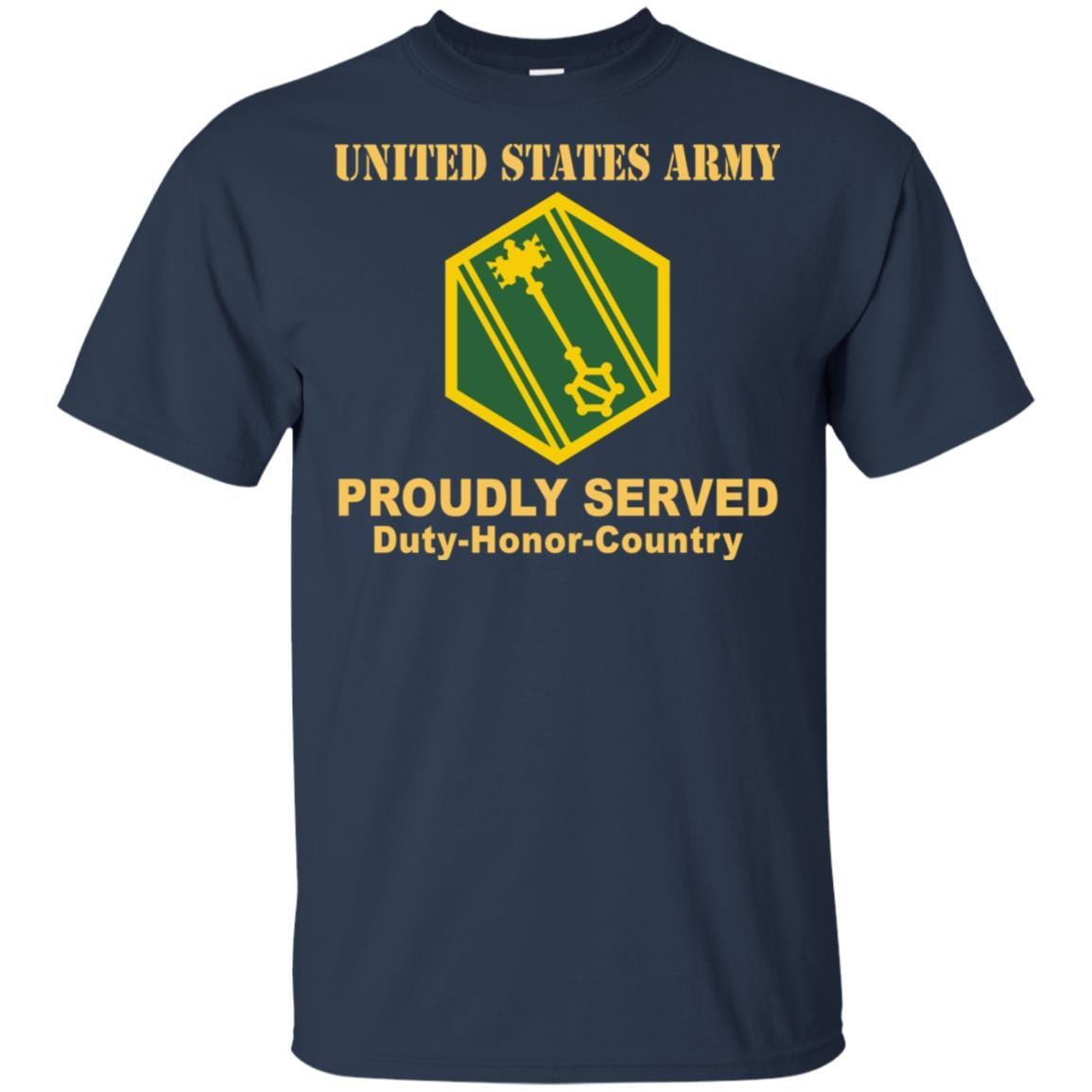 US ARMY 46TH MILITARY POLICE COMMAND- Proudly Served T-Shirt On Front For Men-TShirt-Army-Veterans Nation