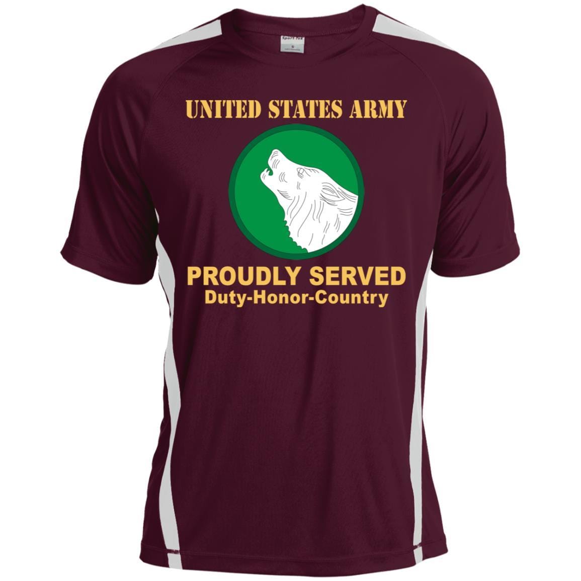 US ARMY 104 TRAINING DIVISION- Proudly Served T-Shirt On Front For Men-TShirt-Army-Veterans Nation