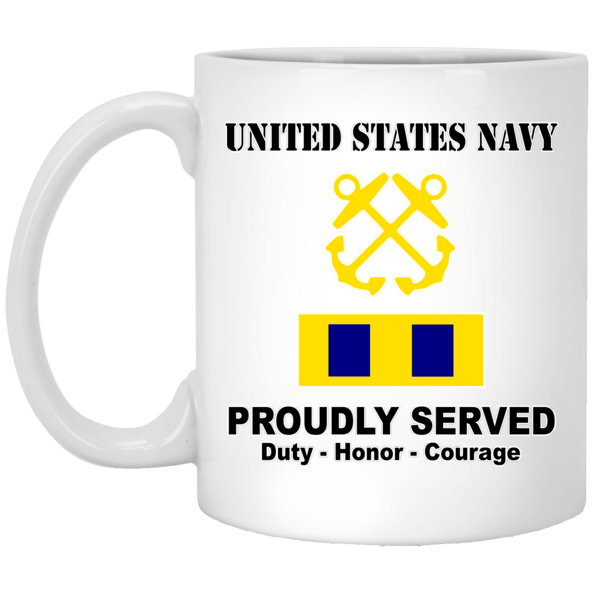 US Navy W-3 Chief Warrant Officer 3 W3 CW3 Warrant Officer Ranks Tshirt White Coffee Mug - Stainless Travel Mug-Mug-Navy-Officer-Veterans Nation