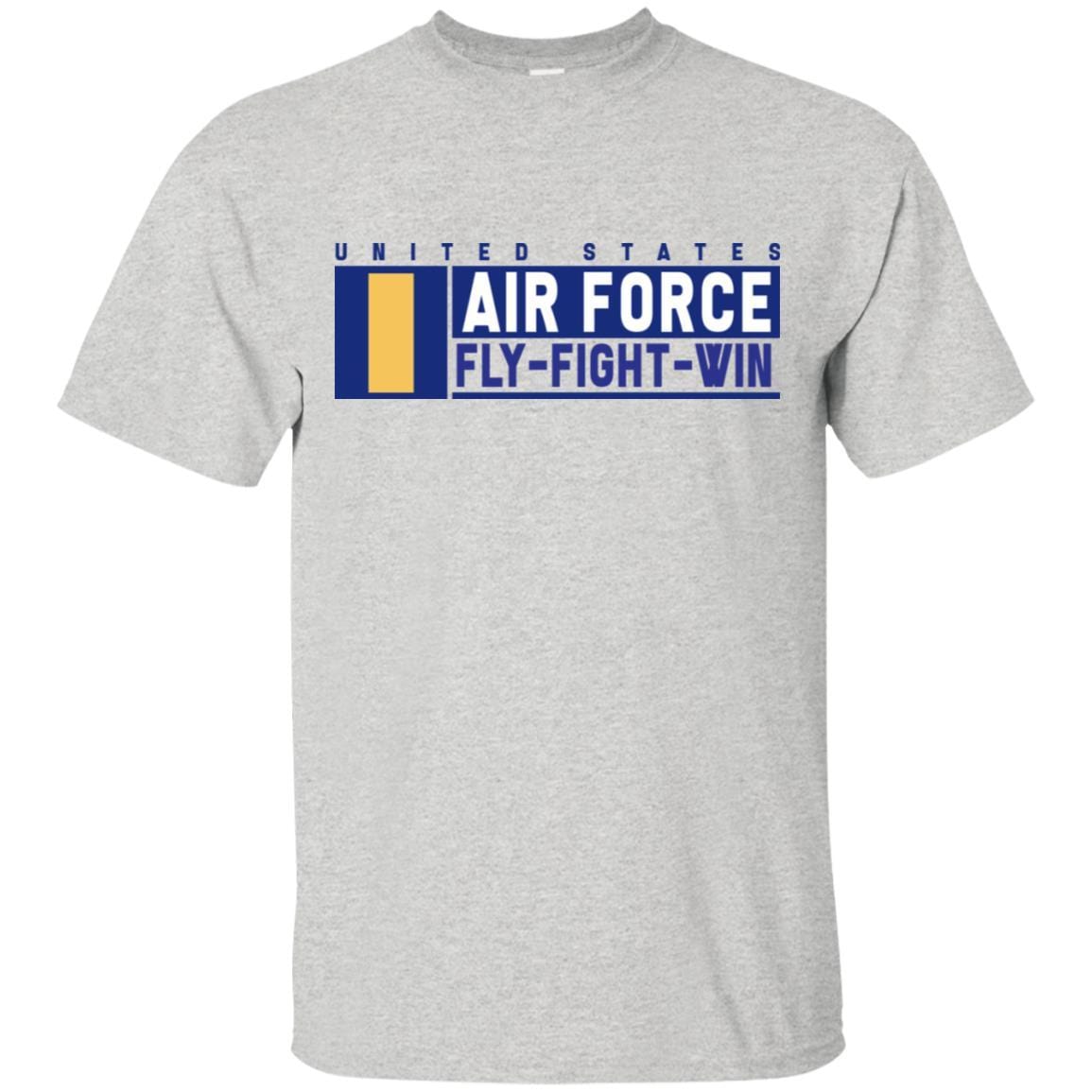 US Air Force O-1 Second Lieutenant Fly - Fight - Win T-Shirt On Front For Men-TShirt-USAF-Veterans Nation