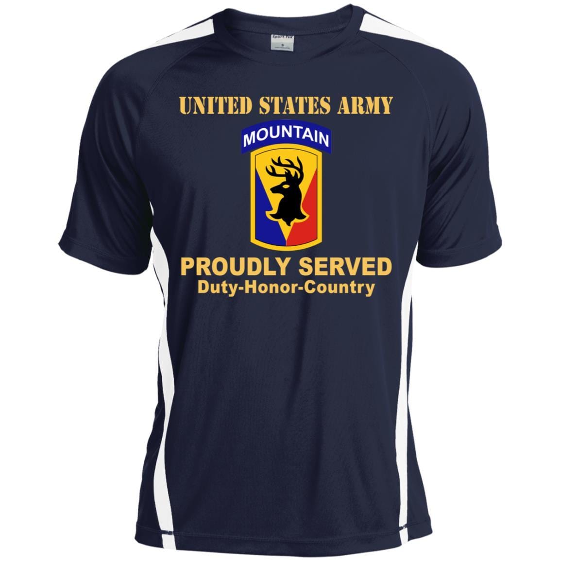 US ARMY 86TH INFANTRY BRIGADE COMBAT TEAM - Proudly Served T-Shirt On Front For Men-TShirt-Army-Veterans Nation