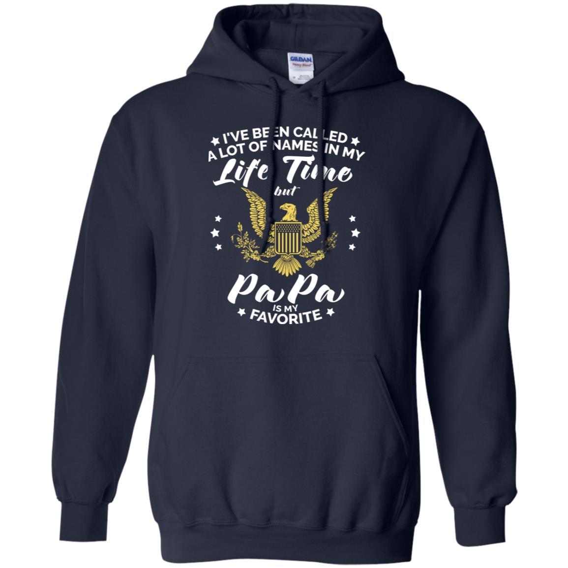 i've been called a lot of things in my life but papa - ARMY T-Shirt On Front-TShirt-Army-Veterans Nation